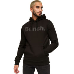 Bench Mens Probert Hooded Pullover Sweatshirt Jumper Hoody Hoodie - S, Black