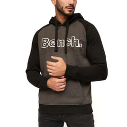 Bench Mens Manchini Pullover Hooded Sweatshirt Hoody Jumper Hoodie - M, Black