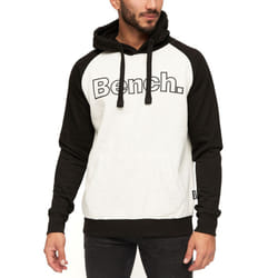Bench Mens Manchini Pullover Hooded Sweatshirt Hoody Jumper Hoodie - M, Ecru Marl