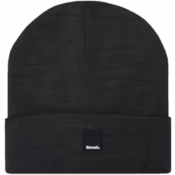 Bench Mens Supernova Warm Winter Turned Up Knitted Beanie Hat - One Size, Charcoal Marl