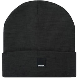 Bench Mens Supernova Warm Winter Turned Up Knitted Beanie Hat - One Size, Charcoal Marl