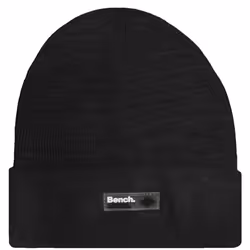 Bench Mens Bunson Warm Winter Turned Up Knitted Beanie Hat - One Size, Black