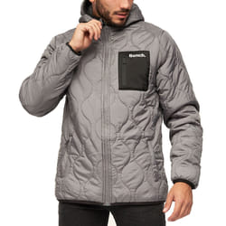 Bench Mens Scall Zip Through Hooded Outdoor Warm Winter Jacket Coat - L, Steel Grey