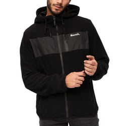 Bench Mens Blaine Full Zip Hooded Outdoor Warm Winter Fleece Jacket Coat - M, Black