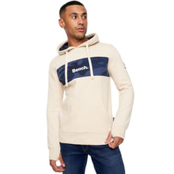 Bench Mens Reiss Hooded Pullover Sweatshirt Jumper Hoody Hoodie - S, Stone