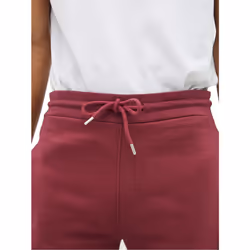 Men Fleece Cargo Shorts Elasticated Waist Gym Pant - Burgundy, M