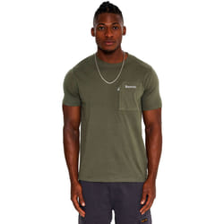 Bench Mens Lapse Short Sleeve Crew Neck Cotton Casual T-Shirt Top Tee - S, Khaki