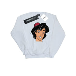 Disney Womens/Ladies Aladdin Headshot Sweatshirt - XL, White