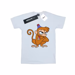 Disney Mens Aladdin Angry Abu T-Shirt - L, White