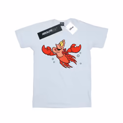 Disney Girls The Little Mermaid Sebastian Bubbles Cotton T-Shirt - 9-11 Years, White