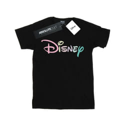 Disney Mens Pastel Logo T-Shirt - XL, Black