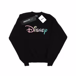 Disney Womens/Ladies Pastel Logo Sweatshirt - S, Black