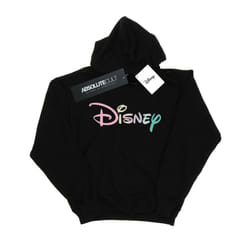 Disney Girls Pastel Logo Hoodie - 12-13 Years, Black