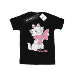 Disney Womens/Ladies Aristocats Marie Bow Cotton Boyfriend T-Shirt - S, Black