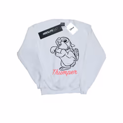 Disney Womens/Ladies Bambi Thumper Line Drawing Sweatshirt - XL, White