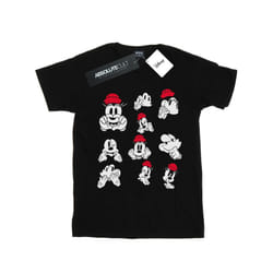Disney Mens Minnie Mickey Photo Poses T-Shirt - M, Black