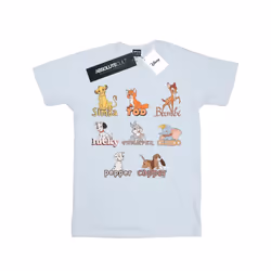 Disney Boys Little Friends Animals T-Shirt - 7-8 Years, White