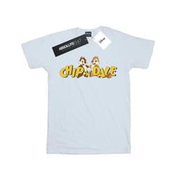 Disney Boys Chip And Dale Character Logo T-Shirt - 7-8 Years, White