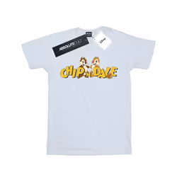 Disney Boys Chip And Dale Character Logo T-Shirt - 9-11 Years, White