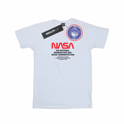 NASA Mens Worm Blurb T-Shirt - L, White