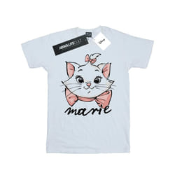 Disney Womens/Ladies The Aristocats Marie Sketch Face Cotton Boyfriend T-Shirt - XXL, White