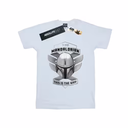 Star Wars Mens The Mandalorian This Is The Way Mando T-Shirt - L, White