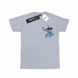Disney Mens Lilo And Stitch Guitar T-Shirt - M, Sports Grey