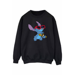 Disney Mens Lilo And Stitch Guitar Sweatshirt - S, Black