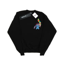 Disney Mens Lilo And Stitch Ice Cream Sweatshirt - XXL, Black