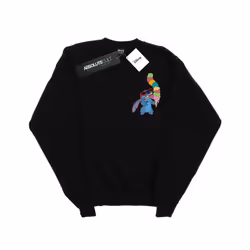 Disney Boys Lilo And Stitch Ice Cream Sweatshirt - 9-11 Years, Black