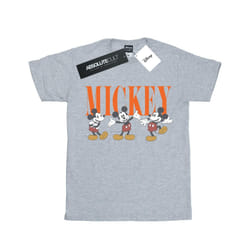 Disney Mens Mickey Mouse Poses T-Shirt - S, Sports Grey