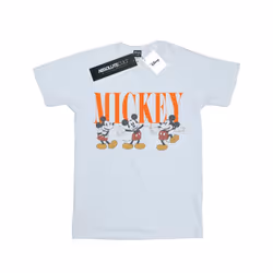 Disney Mens Mickey Mouse Poses T-Shirt - L, White
