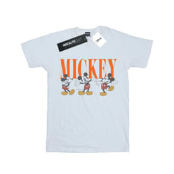 Disney Mens Mickey Mouse Poses T-Shirt - XXL, White