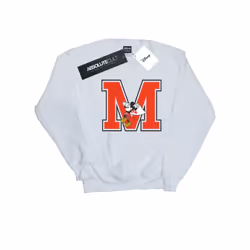 Disney Mens Mickey Mouse Running Sweatshirt - L, White
