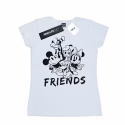 Disney Womens/Ladies Mickey Mouse And Friends Cotton T-Shirt - XXL, White