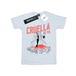 Disney Mens Cruella De Vil Dalmatians T-Shirt - XXL, White