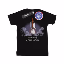 NASA Mens Kennedy Space Centre Lift Off T-Shirt - L, Black