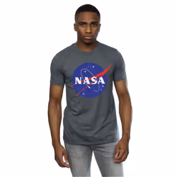 NASA Mens Insignia Logo T-Shirt - XL, Dark Heather