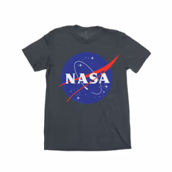 NASA Mens Insignia Logo T-Shirt - XL, Dark Heather