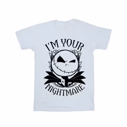 Disney Womens/Ladies Nightmare Before Christmas Nightmare Cotton Boyfriend T-Shirt - XXL, White