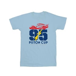 Disney Mens Cars Piston Cup 95 T-Shirt - XXL, Baby Blue
