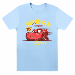 Disney Boys Cars Piston Cup Champion T-Shirt - 12-13 Years, Baby Blue