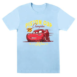 Disney Boys Cars Piston Cup Champion T-Shirt - 12-13 Years, Baby Blue