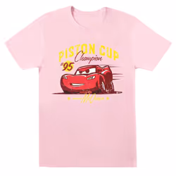 Disney Boys Cars Piston Cup Champion T-Shirt - 12-13 Years, Baby Pink