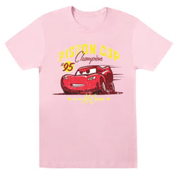 Disney Boys Cars Piston Cup Champion T-Shirt - 12-13 Years, Baby Pink