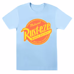 Disney Womens/Ladies Cars Rust-Eze Logo Cotton Boyfriend T-Shirt - S, Baby Blue