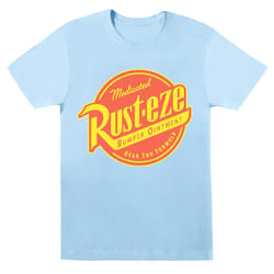 Disney Womens/Ladies Cars Rust-Eze Logo Cotton Boyfriend T-Shirt - S, Baby Blue