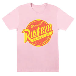 Disney Womens/Ladies Cars Rust-Eze Logo Cotton Boyfriend T-Shirt - S, Baby Pink