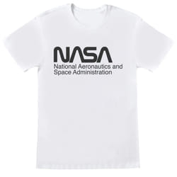 NASA Boys Logo One Tone T-Shirt - 7-8 Years, White