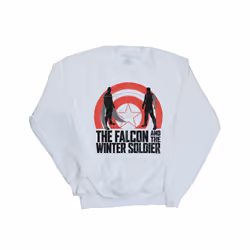 Marvel Womens/Ladies The Falcon And The Winter Soldier Shield Silhouettes Sweatshirt - M, White